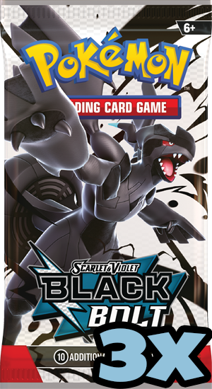 3x Black Bolt Booster pack 🇺🇸