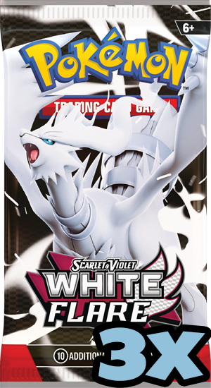 3x White Flare Booster pack 🇺🇸